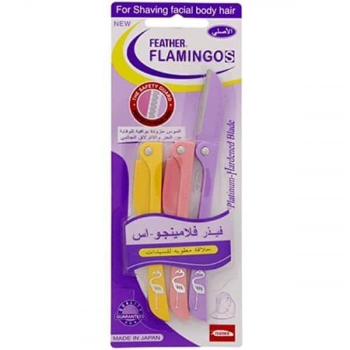 امواس الوجه و الحواجب فلامنجو 3 قطع