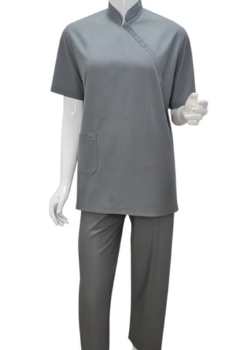 طقم لبس عاملات لون رصاصي