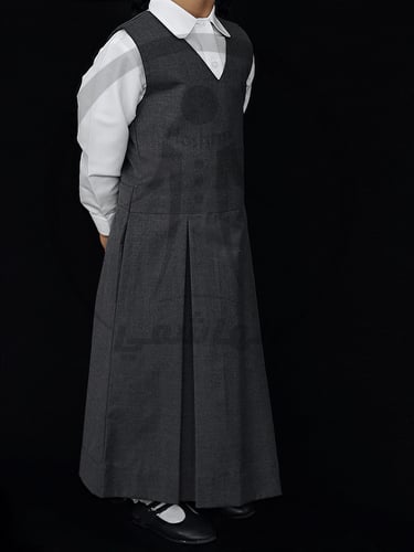 مريول رياض اطفال رصاصي موديل(3)بدون قميص