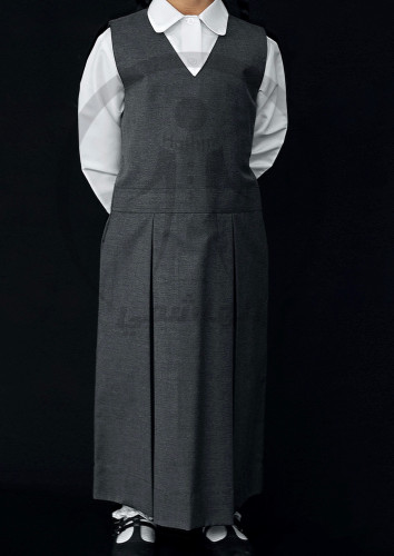 مريول رياض اطفال رصاصي موديل(3)بدون قميص