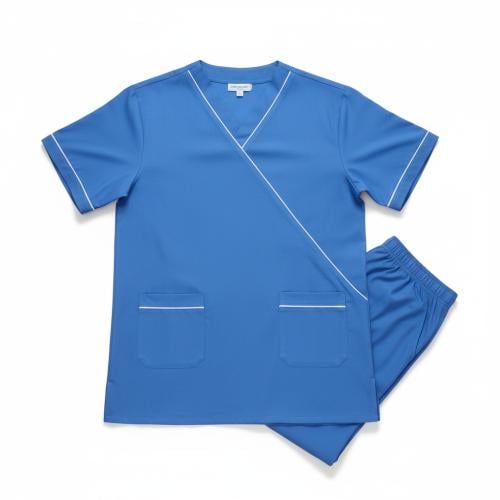 طقم زي عاملات لون ازرق