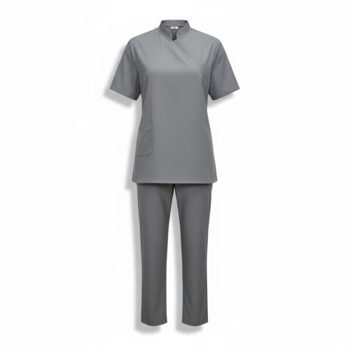 طقم لبس عاملات لون رصاصي