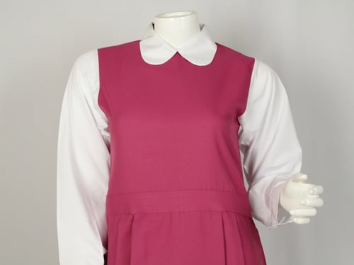 مريول وردي بقميص متصل موديل كويتي (4)