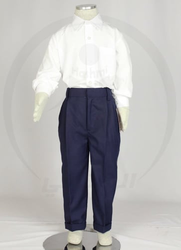 بنطلون كحلي بدون قميص