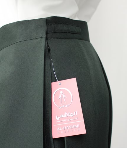 تنورة زيتي موديل (4) بدون قميص