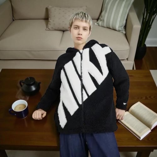 NIKE W NSW LOGO SHERPA JACKET