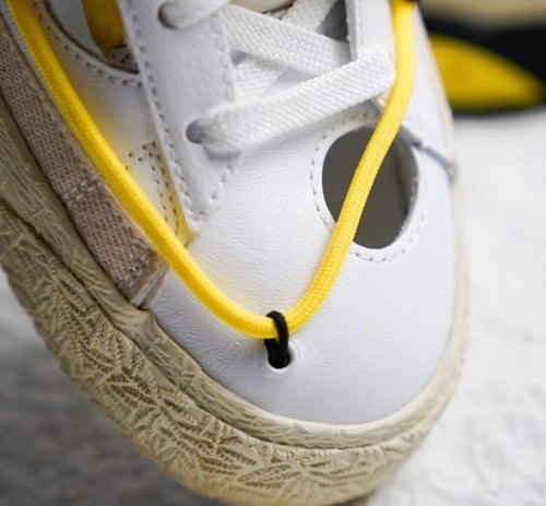 BLAZER LOW "OFF-WHITE - UNIVERSITY RED