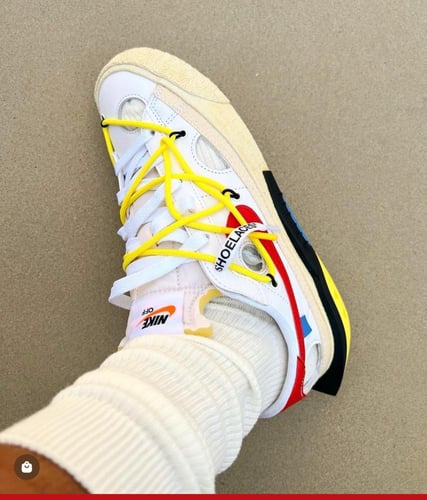 BLAZER LOW "OFF-WHITE - UNIVERSITY RED