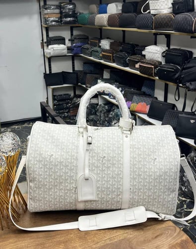 Goyard Croisiere 50 Black Leather Duffle Travel Ca...