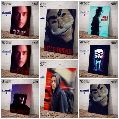 لوحة / بوستر معدني - Mr.robot- مستر روبوت