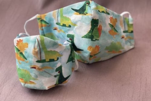 كمامة قماشية بأشكال ديناصورات رقم #74