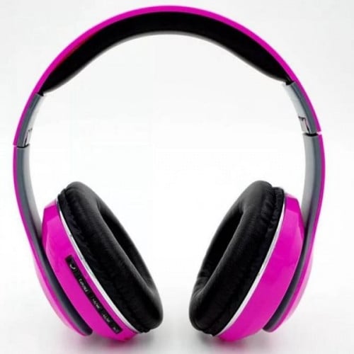 سماعة بلوتوث لاسلكية قابلة للطي موديل STN13 زهري