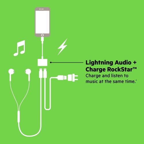 محول بلكن belkin للسماعة والشاحن Lightning + Light...