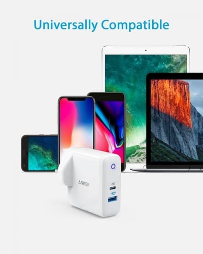 شاحن منزلي | أنكر | شحن ذكي بمخرجين IQ2 و PD | أبي...