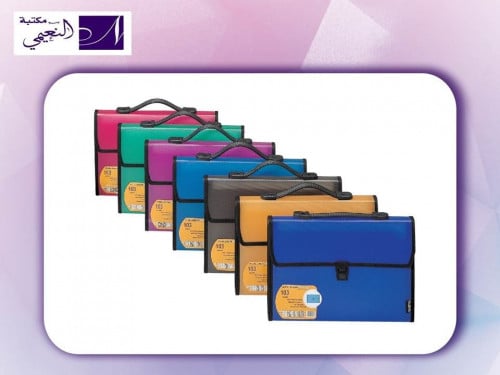 ملف قابل للتوسعة بقفل آمن متعدد الألون