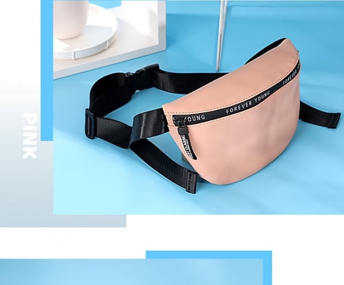 حقيبة خصر - وردي