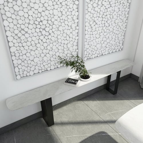 طاولة طعام (D1) + طاولة جانبية (A2) نوع السطح Bore...