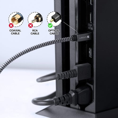 iVANKY Optical Audio Cable, Slim Optical Cable Dig...