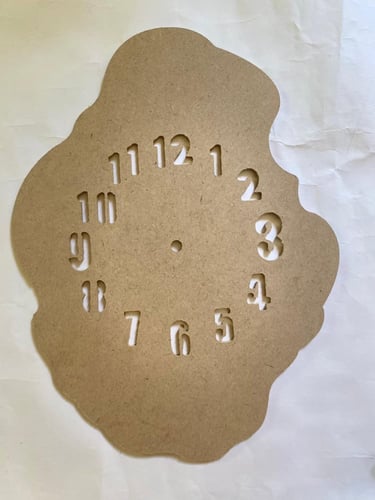 خشب mdf ساعه جاهز للاعمال الفنيه 6 ملي متوفر مقاسي...