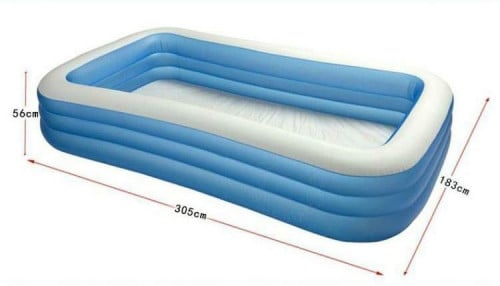 58484 بركة سباحة عائلية مقاس 3.05×1.83×0.56 متر لل...