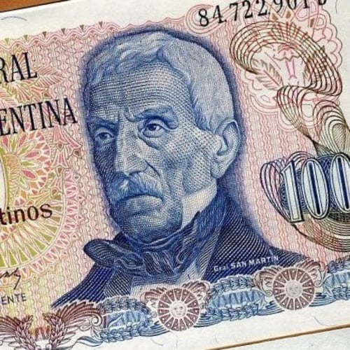 الارجنتين فئة 100 بيزو أنسر إصدار قديم