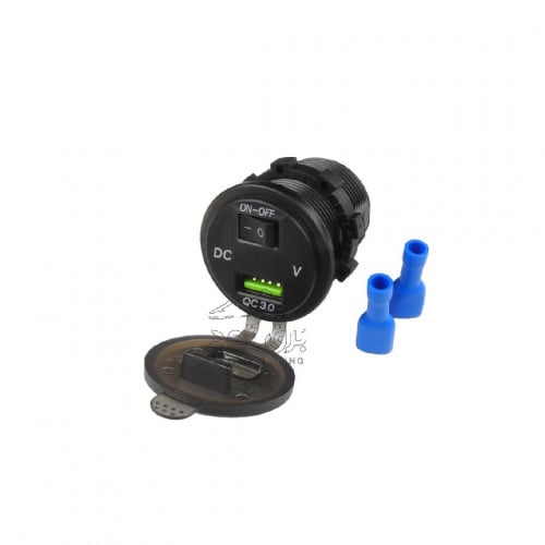 شاحن USB QC3 مع قارئ وفاصل مدمج