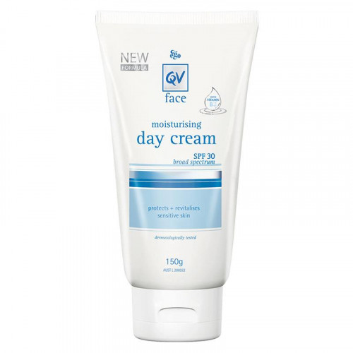 Qv, كيوفي كريم نهاري مرطب مع واقي شمس 150جرام