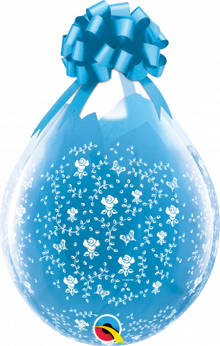 LA419 18" CLEAR FLOWERS 25CT 37649