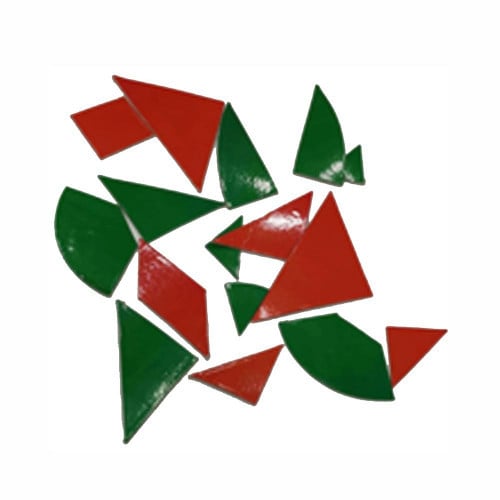 القطع السبعة والقطع البيضاوية من الورق السميك 16 ق...