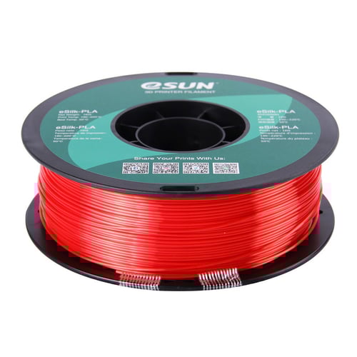 eSUN eSilk-PLA (Red) 3D Filament 1.75Ø, 1kg