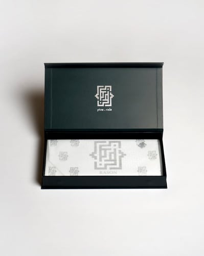 غترة رصن تطريز رمادي