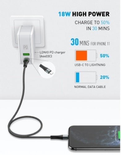 كيبل شحن PD للايفون أصلي - شاحن ايفون 14 سريع