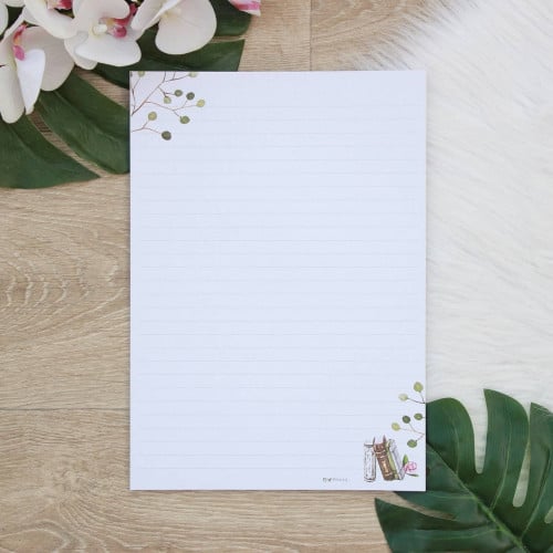 ورق بحث مسطر كن أخضراً