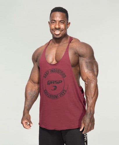 GASP STRINGER VEST - MAROON