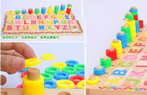 لوحة خشبية لتعليم الأحرف