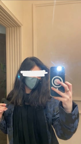 كمامة الحرير الطبيعي - رمادي غامق