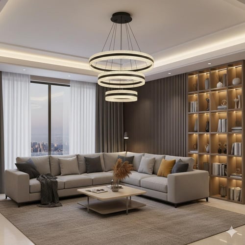 ثريا لوسيندا ٣ حلقات اسود 7058/3