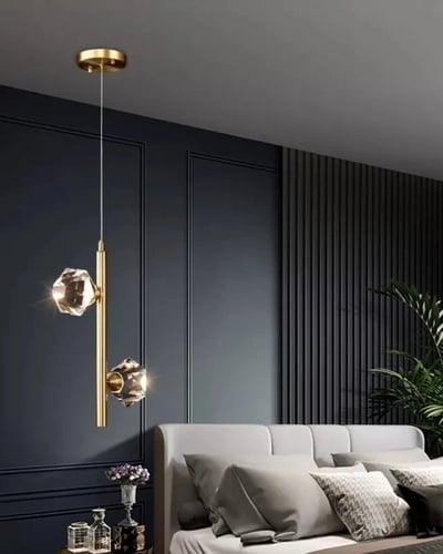 علاقي ذهبي مودرن ليد 3 اضاءات 369