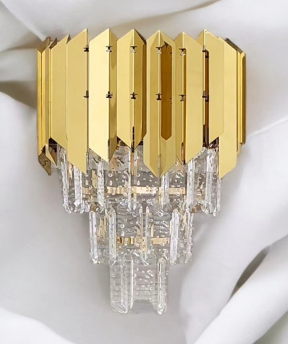 جداري كريستال ستيل ذهبي 2925