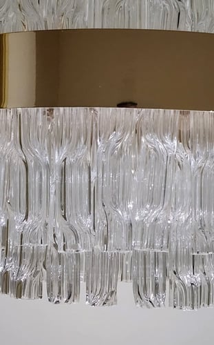 ثريا ليد زجاج موديل حديث وراقي مستطيل 1550