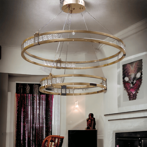 ثريا ليد مودرن ستيل ذهبي دورين 8339