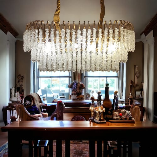 ثريا عناقيد الكريستال مستطيل 8411