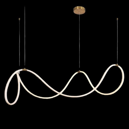 ثريا ليد مودرن برونزي 3 اضاءات طول 1.5م 7834