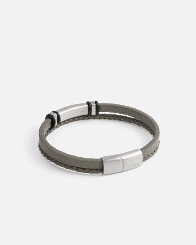 اسوارة رجالية أنيقة بلون رمادي