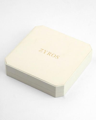 طقم اكسسوار نسائي فاخر باللون الفضي والـوردي