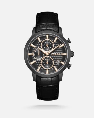 ساعة وقت الرجالية لأناقتك بلون أسود