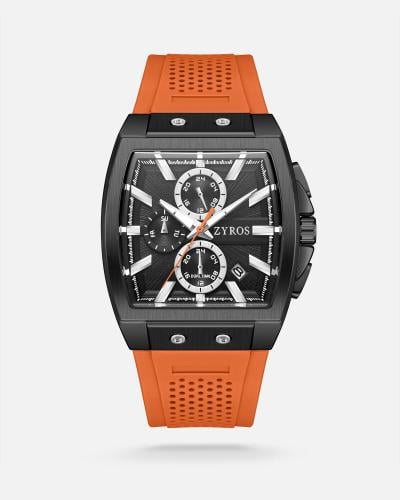 ساعة فَيض الرجالية من الربل بلون أورنج