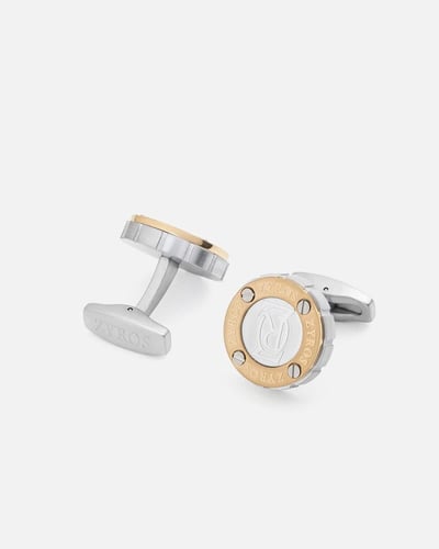 كبك رجالي أنيق باللون الفضي و الذهبي