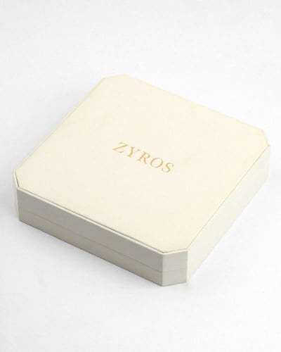 طقم اكسسوار نسائي فاخر باللون الفضي والـأزرق