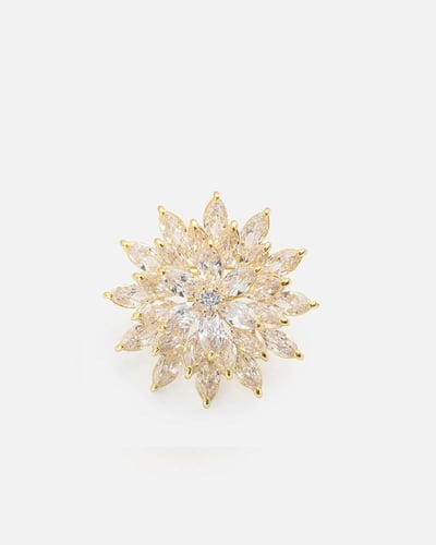 هدية نسائية بروش وسلسال مع ساعة